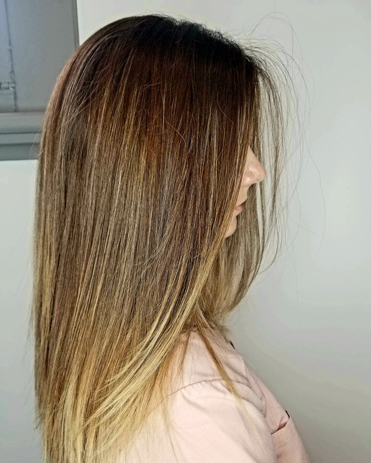 Side Shiny Long Hair